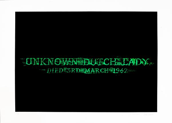 unknown dutch lady, glow in the dark
